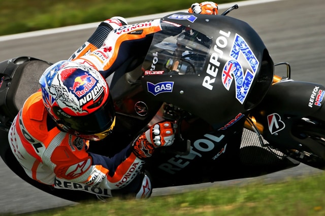 Stoner sulla Honda 2014
