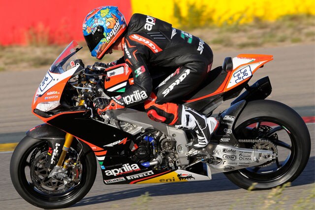 Melandri al lavoro 