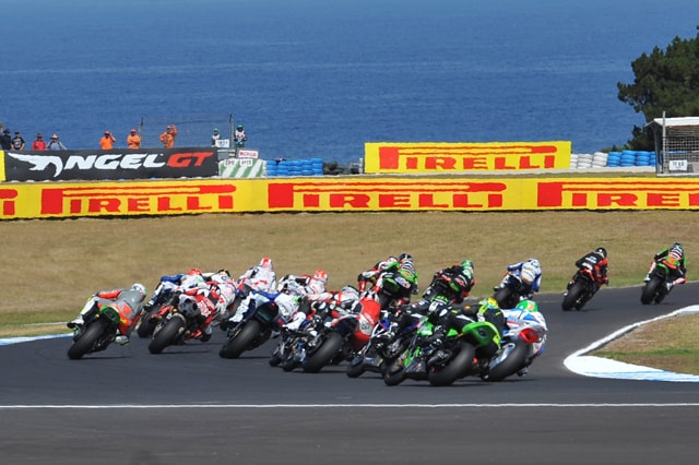Test SBK a Phillip Island