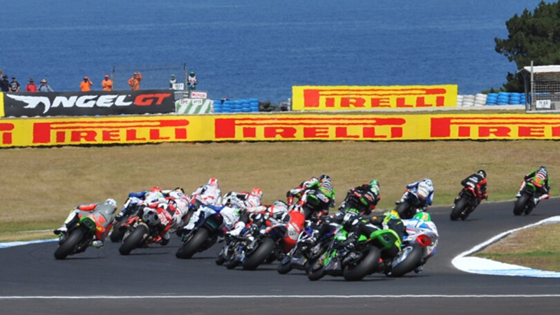 Test SBK a Phillip Island