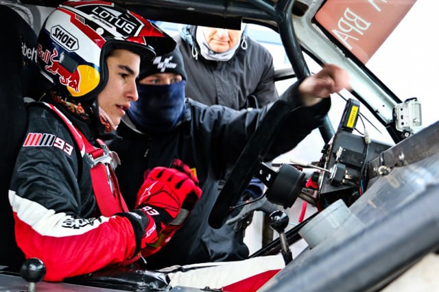 Marquez terzo sulla neve