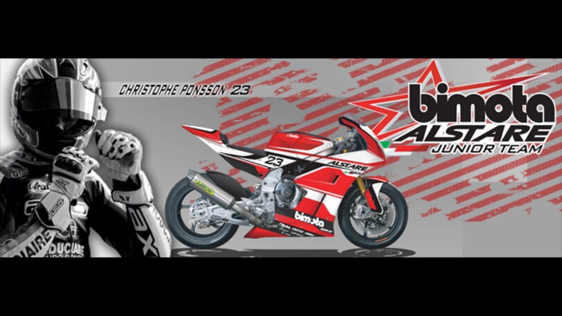Il Bimota Alstare Junior Team con Ponsson