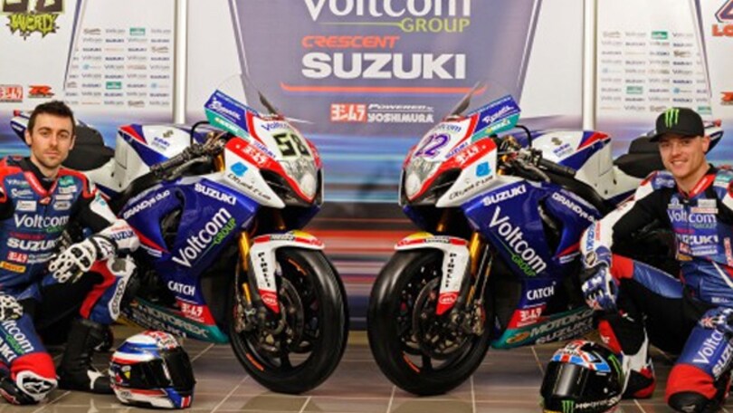 Laverty e Lowes alla presentazione del Team Crescent