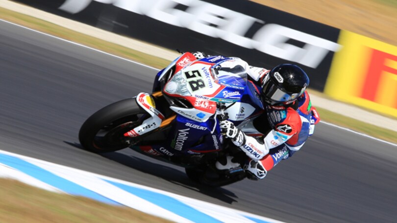 Test SBK: Laverty impressiona a Phillip Island