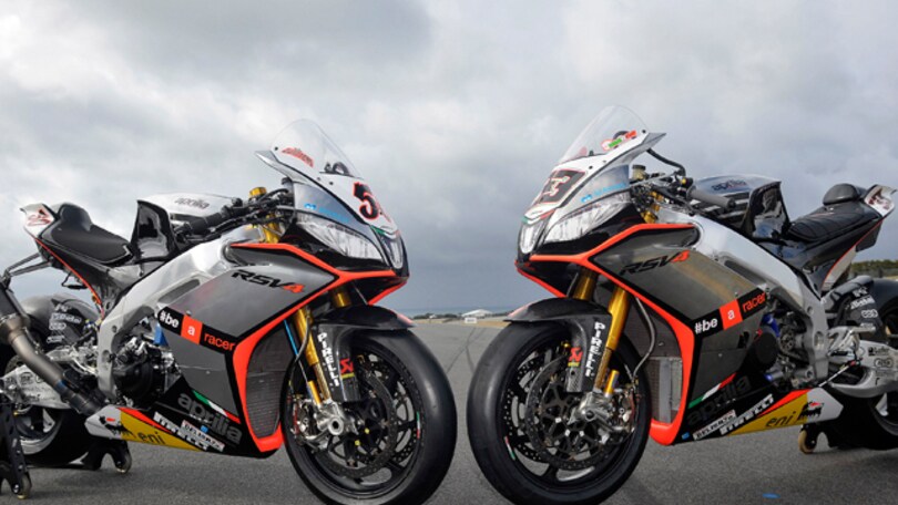 SBK: l’Aprilia svela le sue freccie d’argento