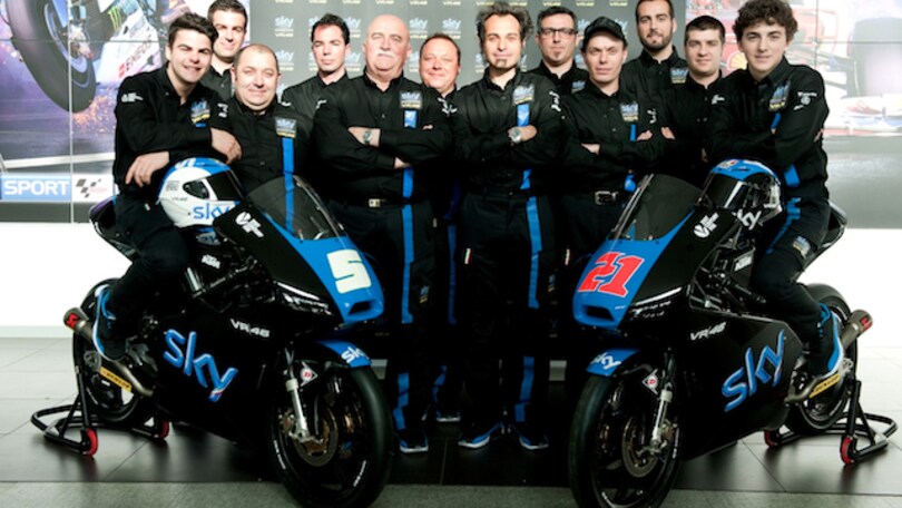 Team Sky VR46. Tutto pronto