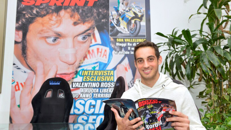 Leandro Mercado in visita a Motosprint