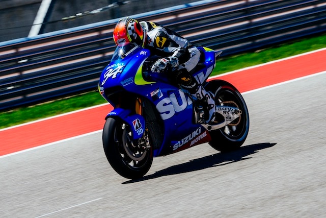 Schwantz sulla Suzuki MotoGP