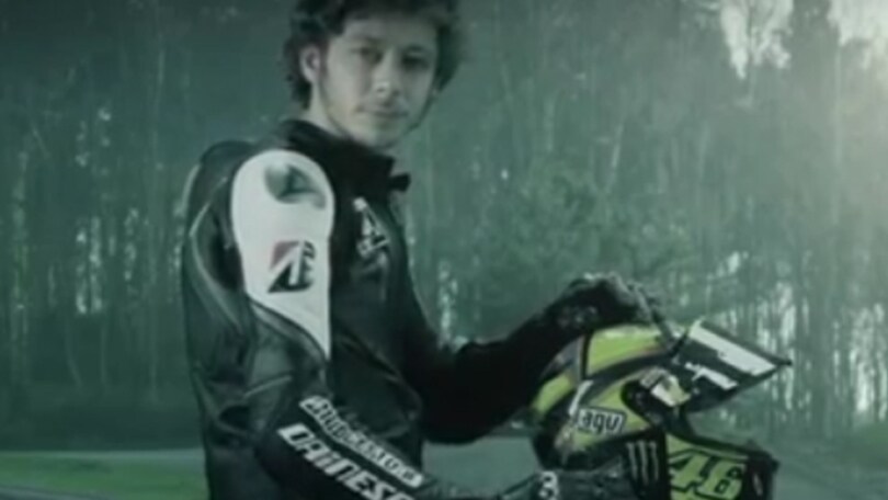 Rossi in strada con le Bridgestone