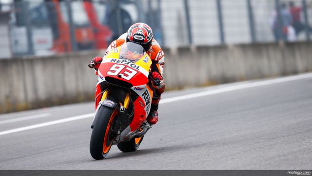 Mugello, Marquez in pole