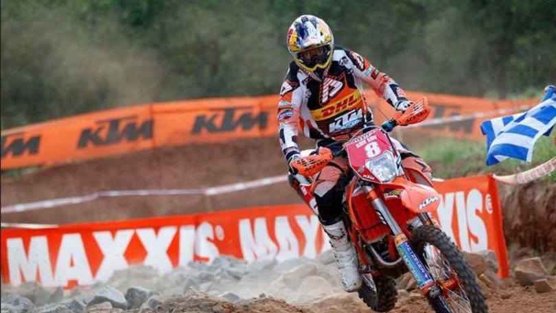 Enduro: Meo si rompe un pollice ma non rinuncia al GP