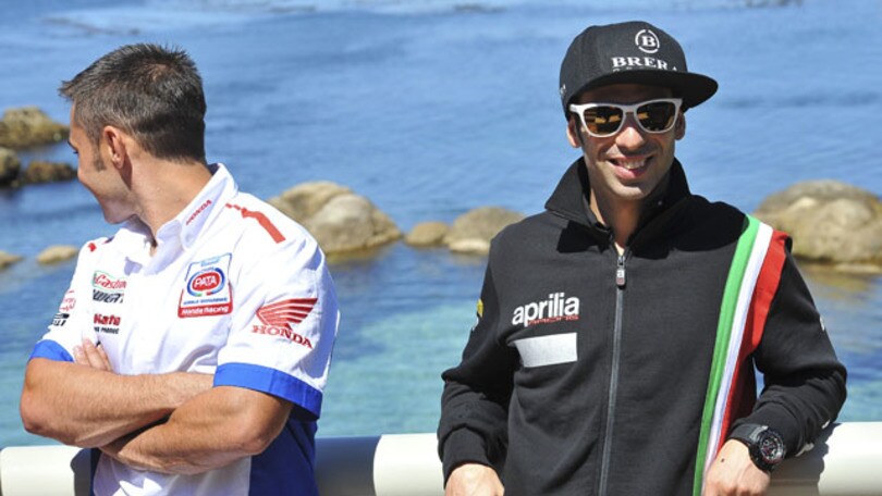 Melandri e Sykes in gita al mare a Laguna Seca
