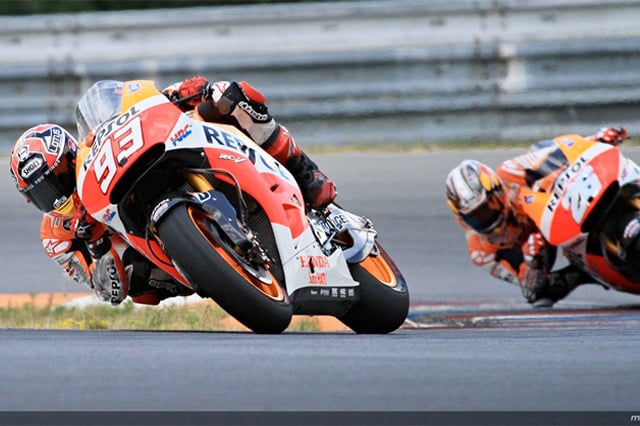 Marquez e Pedrosa sulla 500