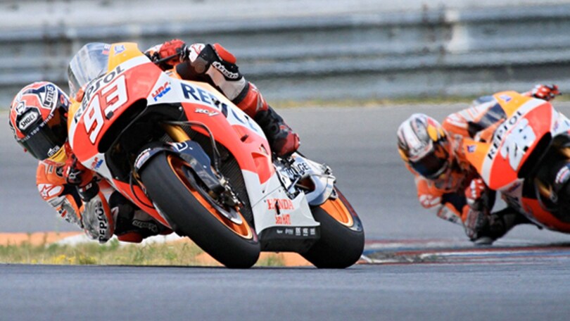 Marquez e Pedrosa sulla 500