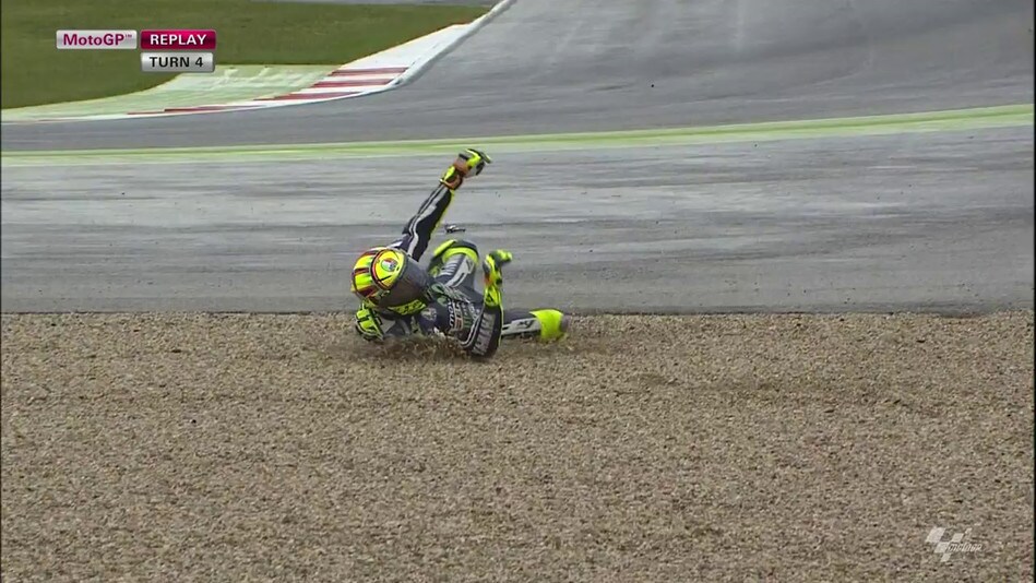 MotoGP: Hernandez sotto l'acqua in FP1