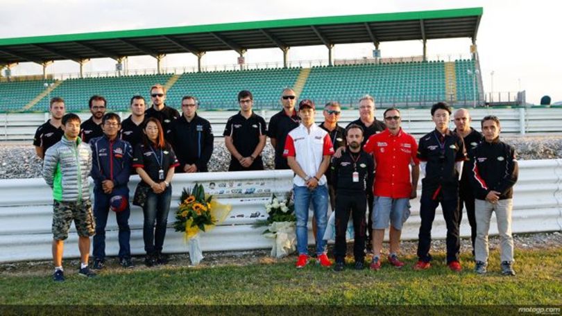 A Misano omaggio a Shoya Tomizawa