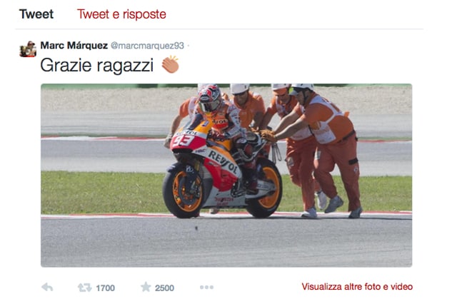 Marquez ringrazia i commissari