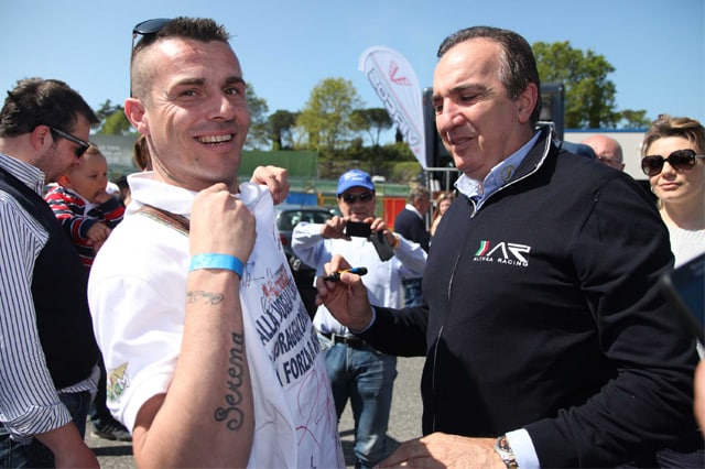 Un pilota Di.Di. sulla Ducati Althea