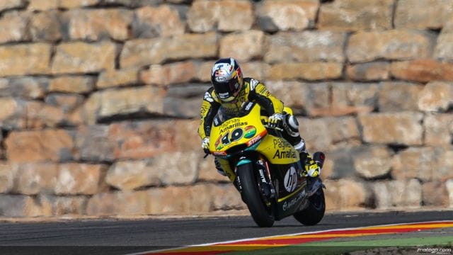 Aragon Moto2, Vinales ha il miglior tempo nella FP3