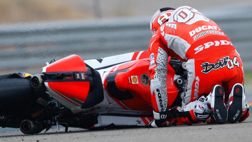 Le cadute del GP Aragon