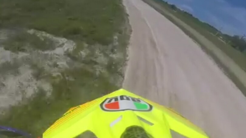 Un giro al Ranch di Rossi in sella con Valentino