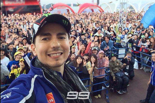 Il "selfie" di Lorenzo