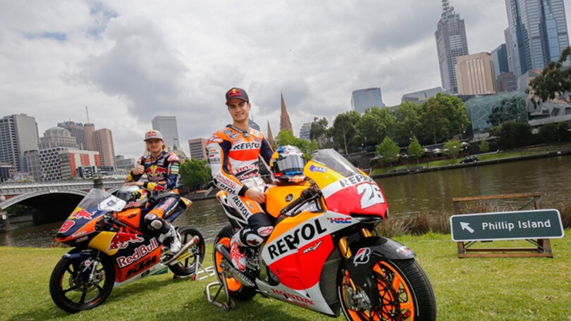 Pedrosa e Miller sulle strade di Melbourne