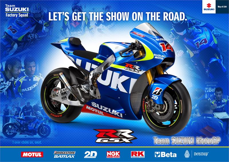 Suzuki presenta il manifesto della MotoGP