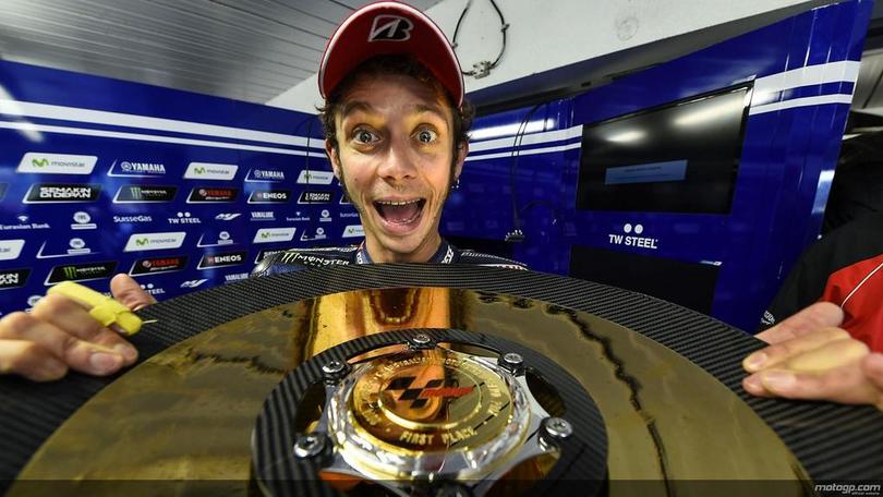 MotoGP Australia. Rossi, le immagini del trionfo