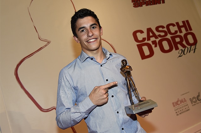 Marc Marquez ai Caschi d'Oro
