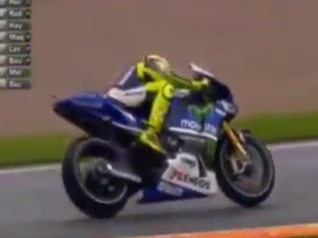 Valentino Rossi ai test di Valencia