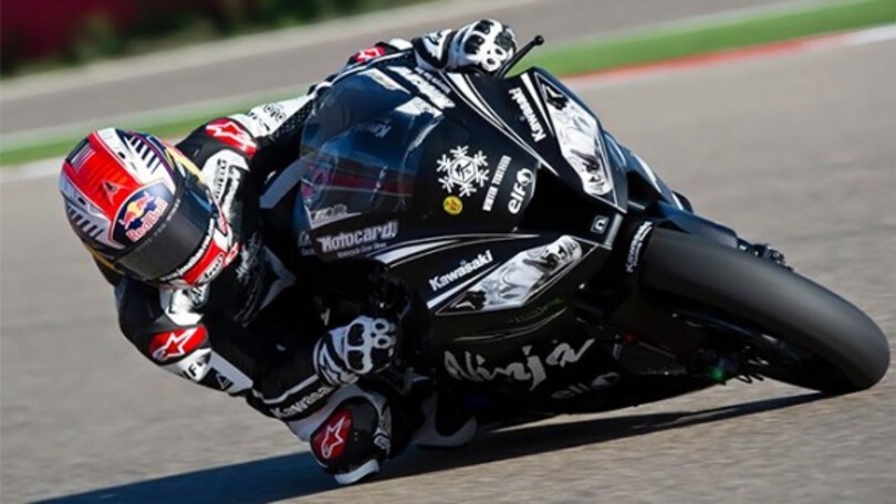 Rea sulla Kawasaki nel test di Aragon