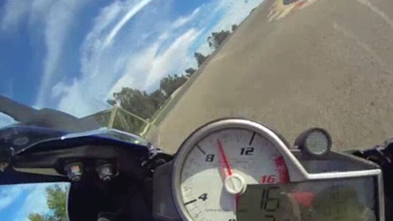 BMW S 1000 RR - on board a Monteblanco