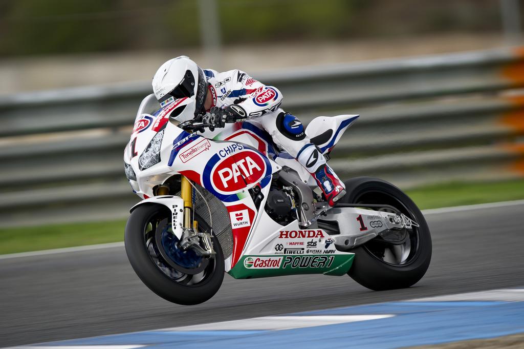 Test Superbike: Guintoli sulla Honda