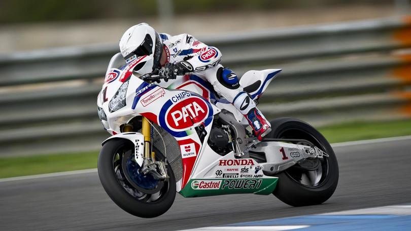 Test Superbike: Guintoli sulla Honda