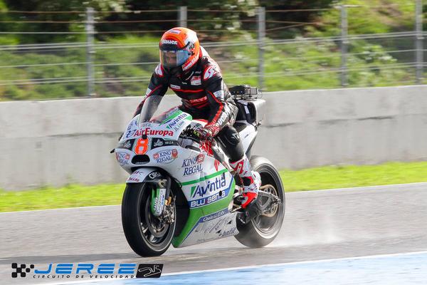 Test Jerez. Pirro con le rain