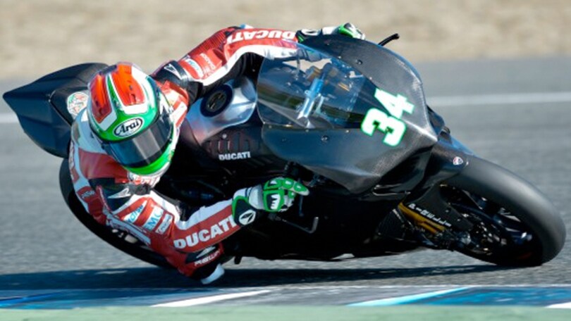 SBK, Giugliano test sul bagnato