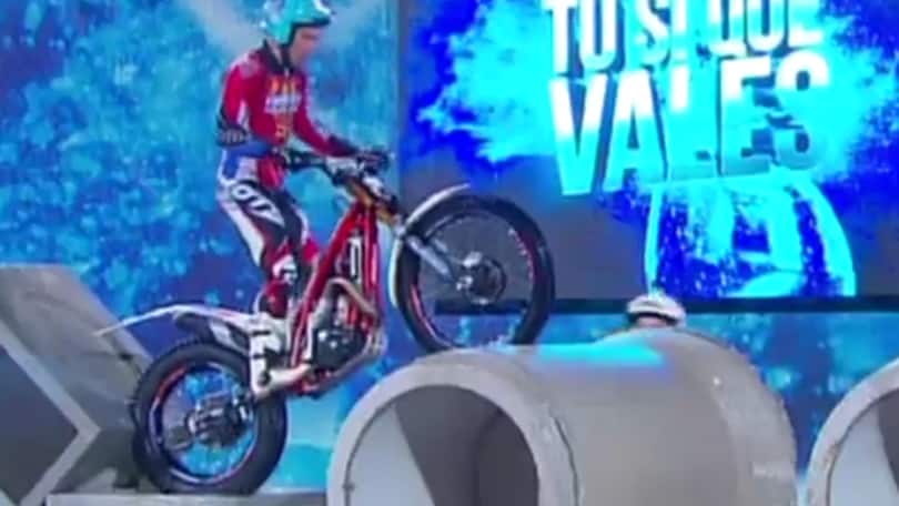 Grattarola porta il trial a Tu Sì Che Vales su canale 5