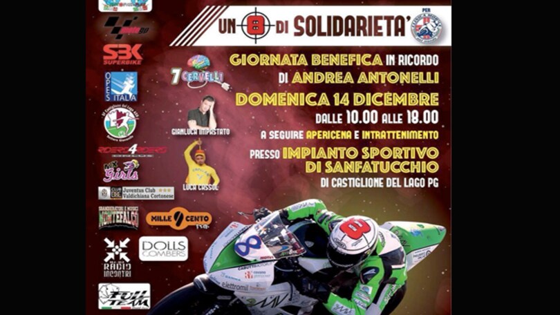 "Un 8 di solidarietà" per Antonelli