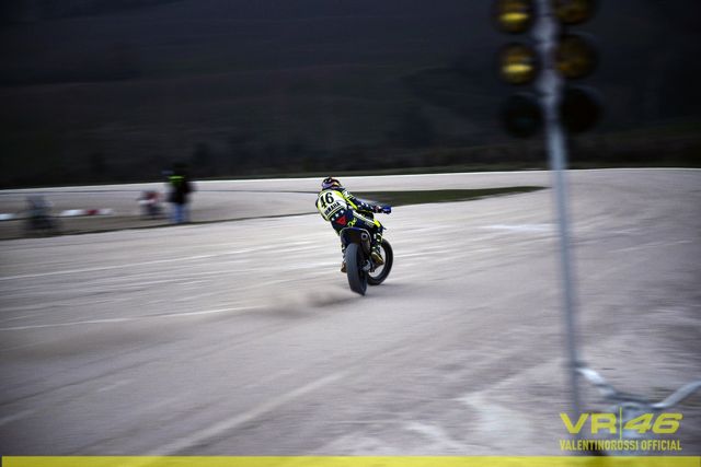 Rossi si allena al Ranch