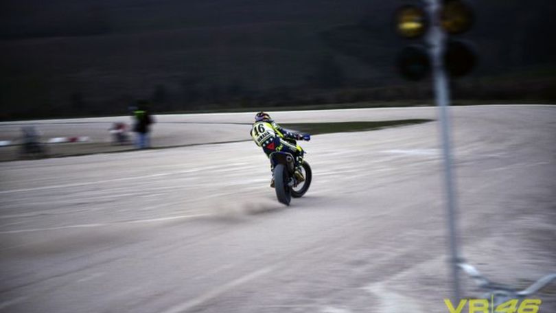Rossi si allena al Ranch