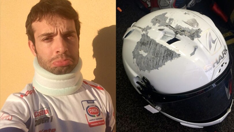 Superbike: Guintoli, che botta!