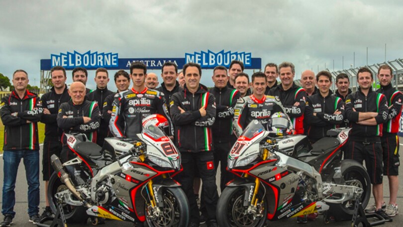 SBK: presentato il team Aprilia