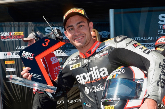 SBK: Aprilia in prima fila con Haslam