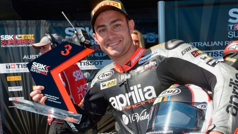 SBK: Aprilia in prima fila con Haslam