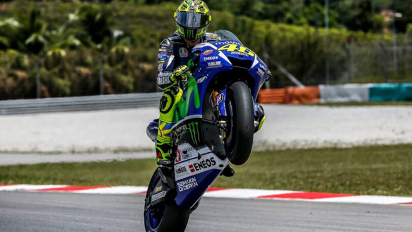 Valentino Rossi ai test di Sepang