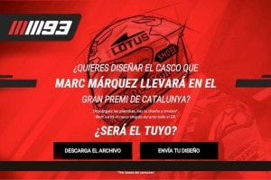 Disegna il casco di Marquez