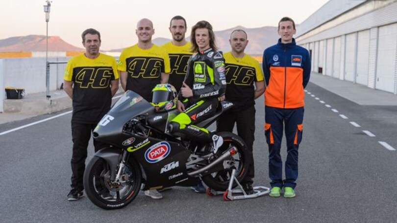 Bulega corre in Spagna con la squadra di Valentino Rossi