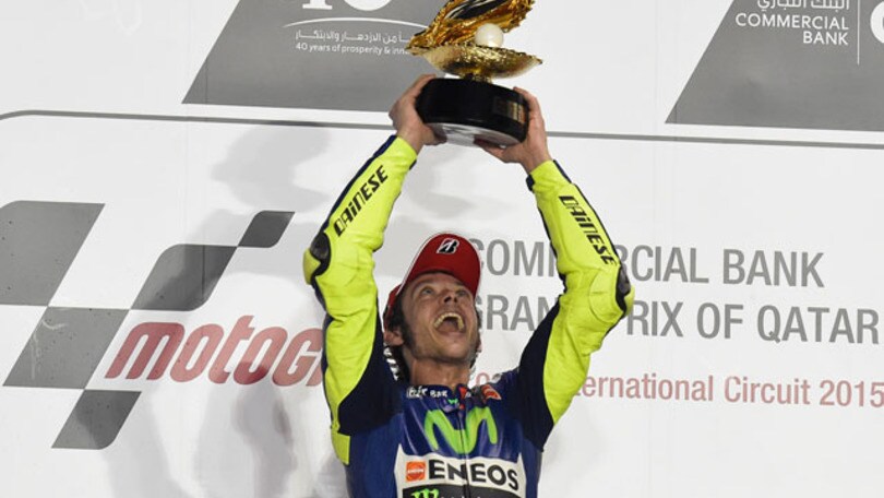 Il grande trionfo di Valentino Rossi