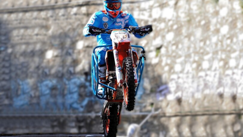 Nicola Dutto in action alla Urban Downhill